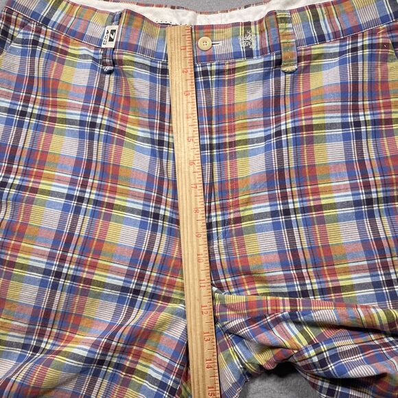 Nat Nast Shorts Mens 38 Cargo‎ Madras Plaid Pockets Preppy Golf Inseam 10" - Picture 5 of 10